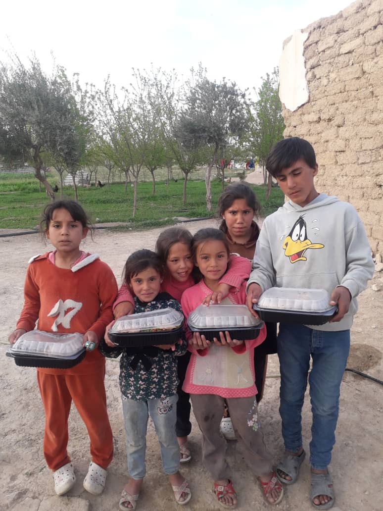 Meals being distributed to those in need